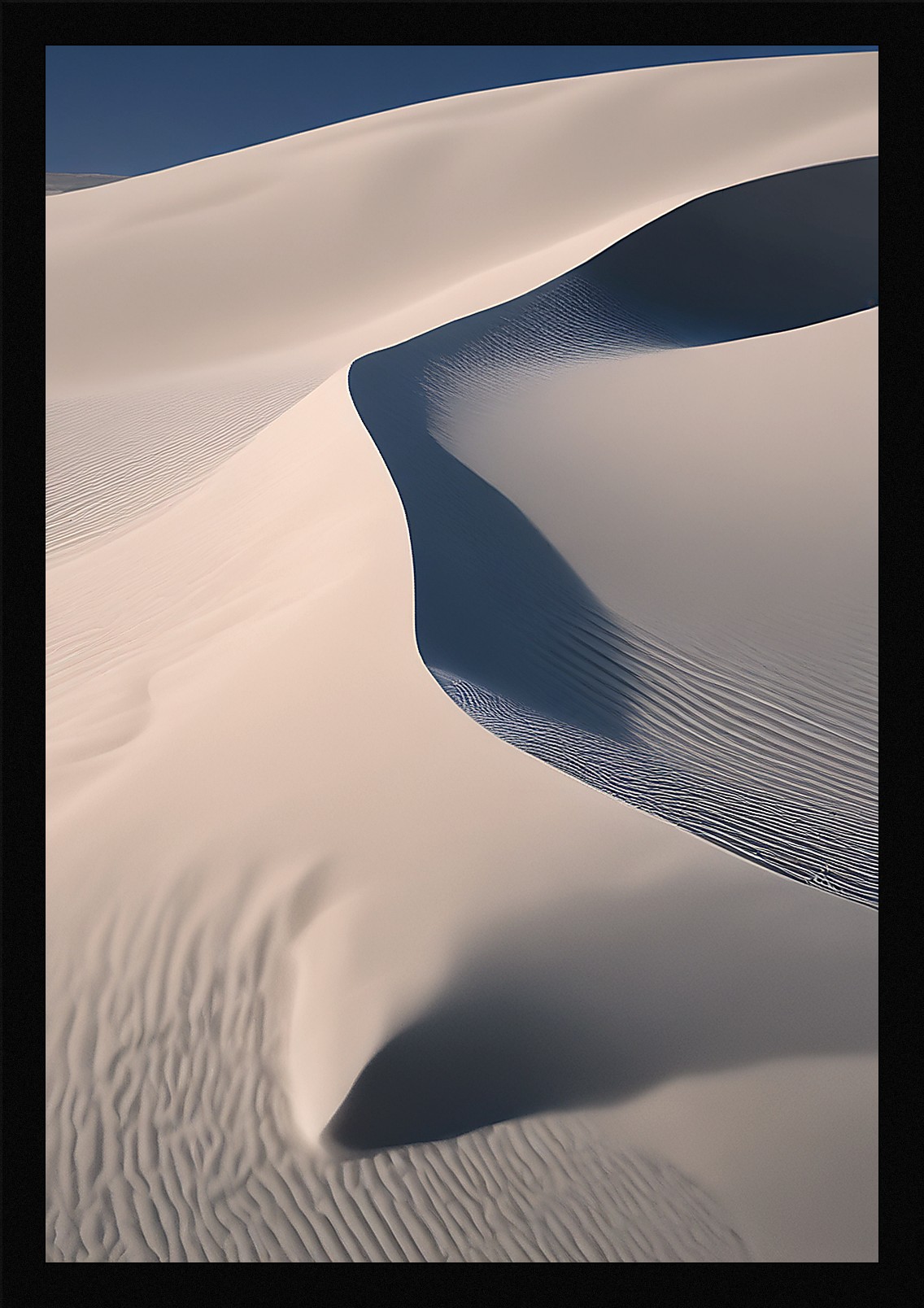 Vibrant Desert Dunes Framed Wall Art Poster Canvas Print Picture