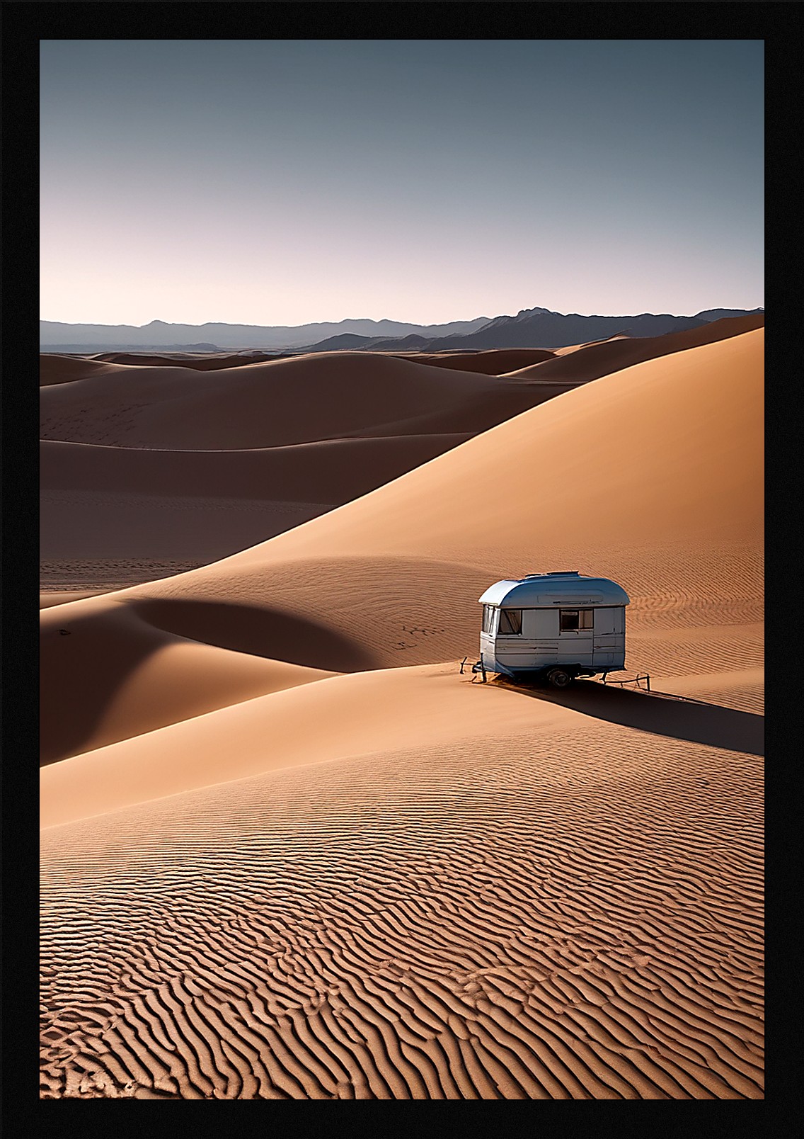 Intimate Desert Dunes Framed Wall Art Poster Canvas Print Picture