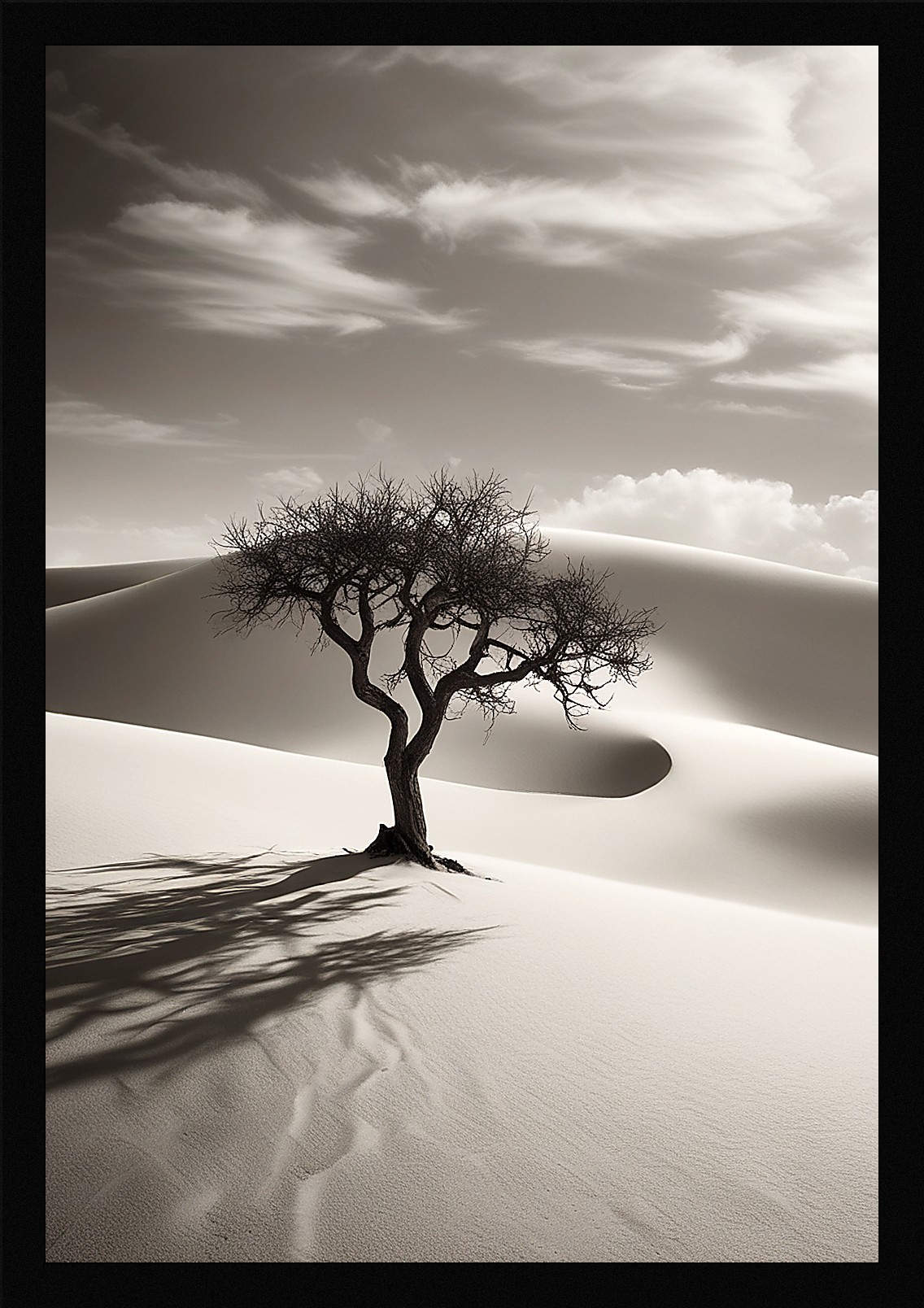 Bold Desert Dunes Framed Wall Art Poster Canvas Print Picture