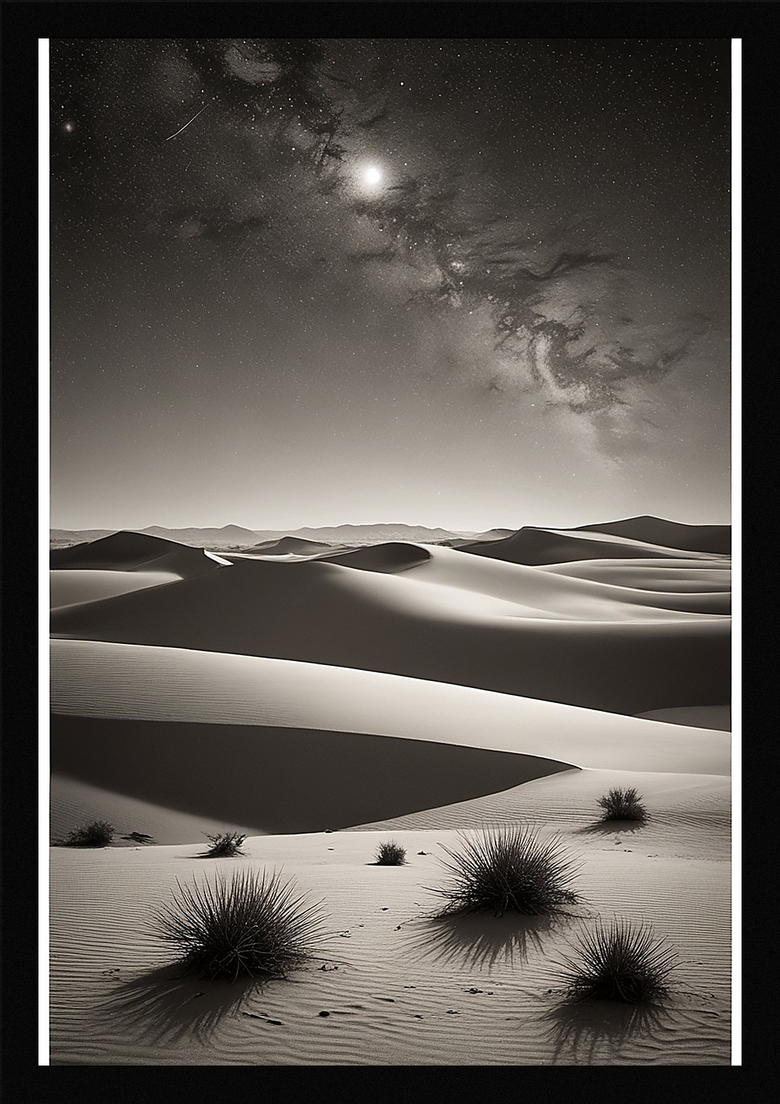 Bold Desert Dunes Framed Wall Art Poster Canvas Print Picture