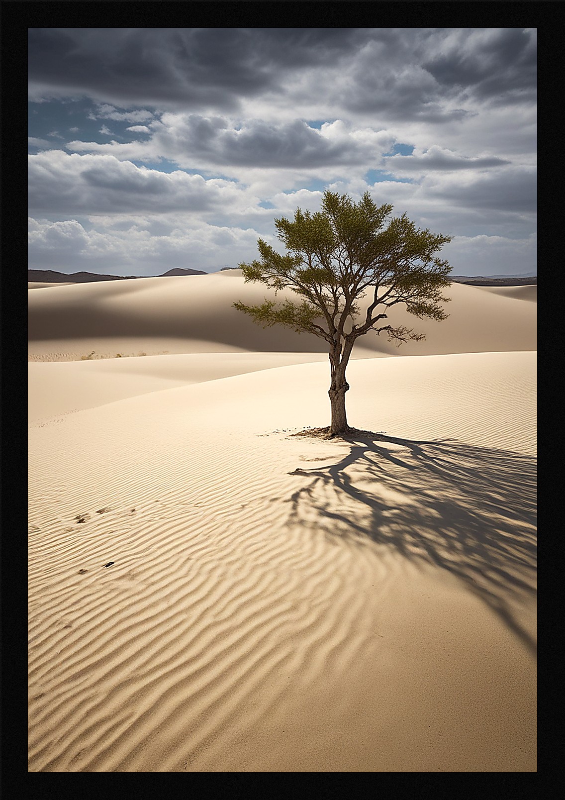 Bold Desert Dunes Framed Wall Art Poster Canvas Print Picture