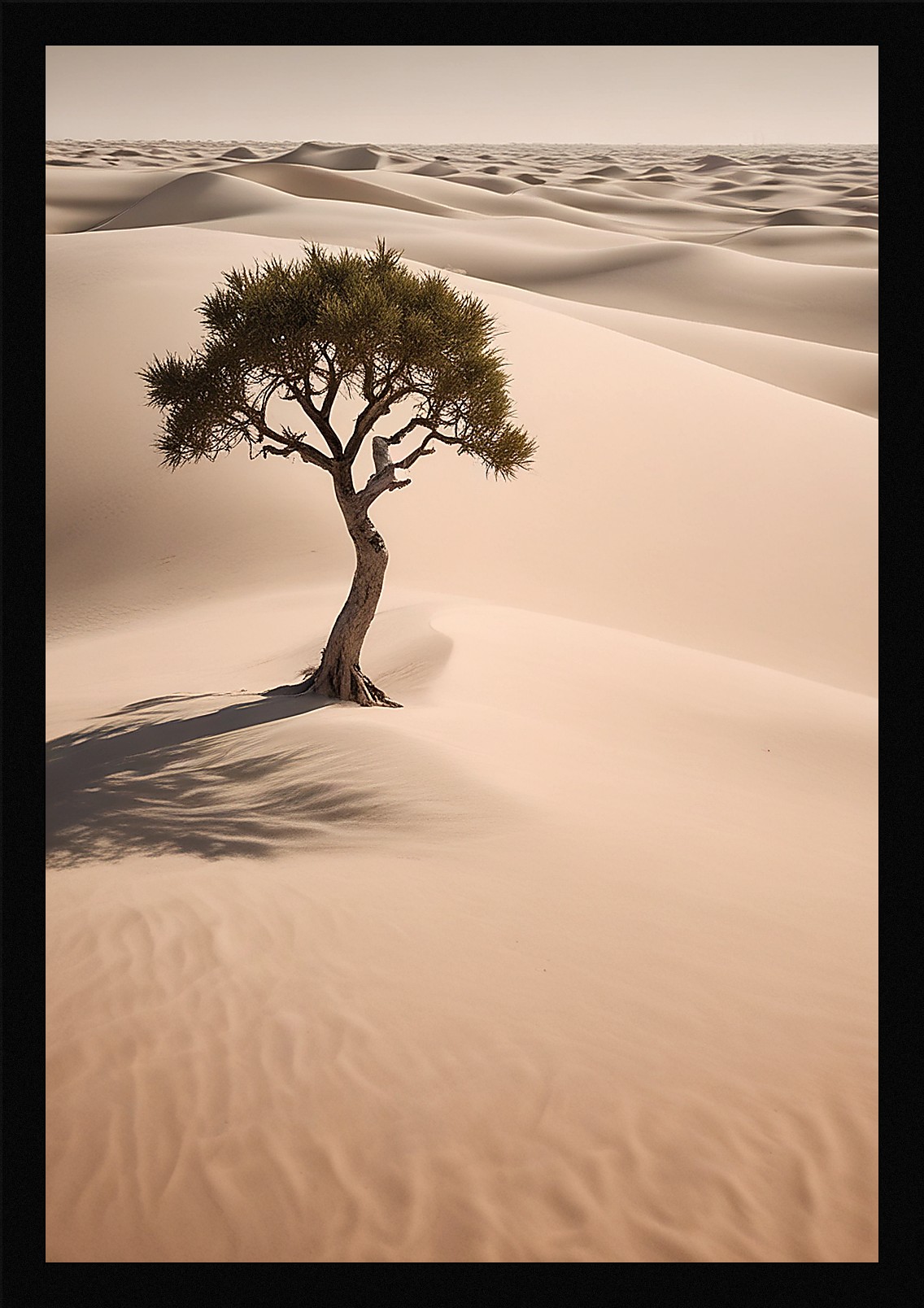 Bold Desert Dunes Framed Wall Art Poster Canvas Print Picture