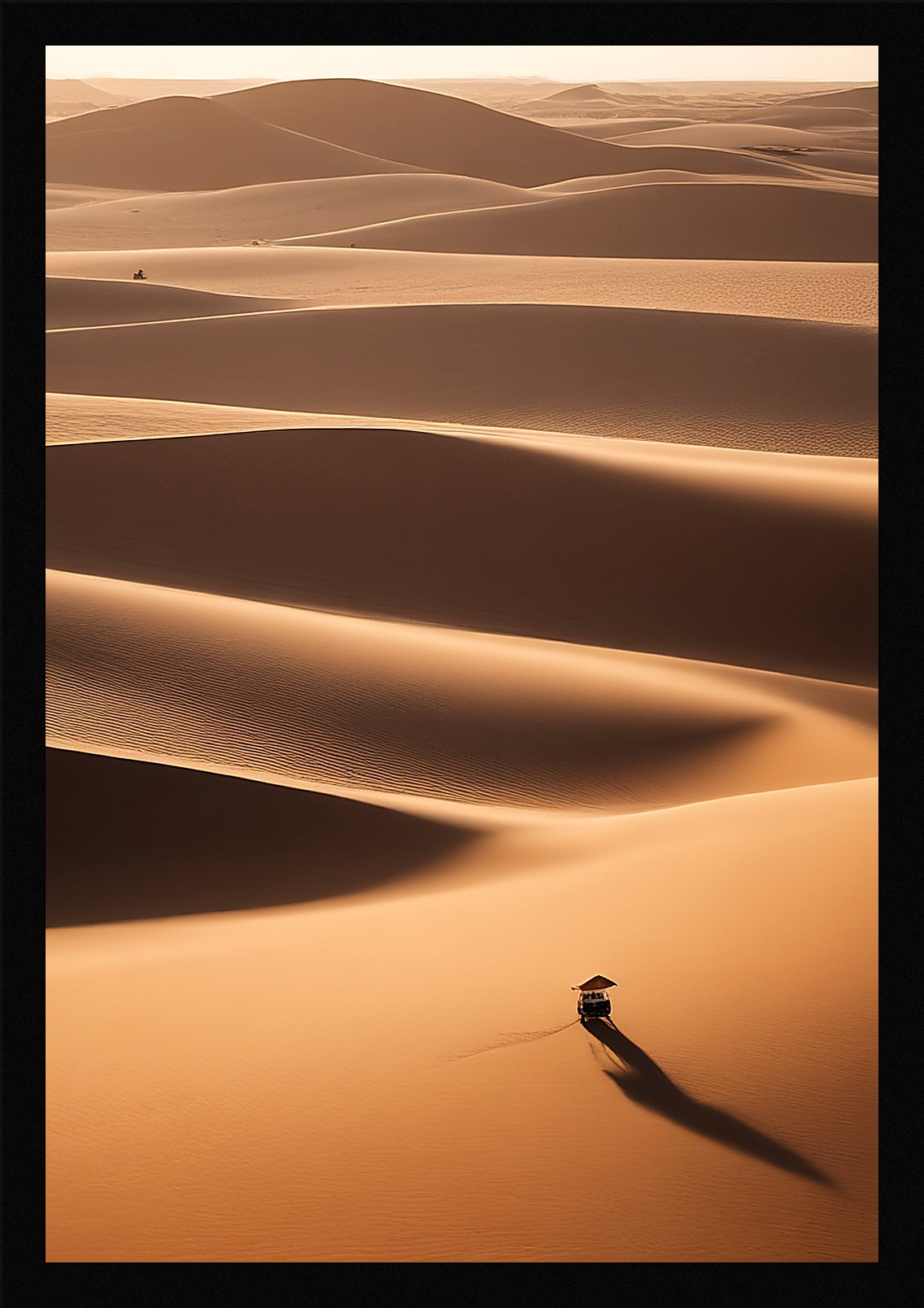 Bold Desert Dunes Framed Wall Art Poster Canvas Print Picture