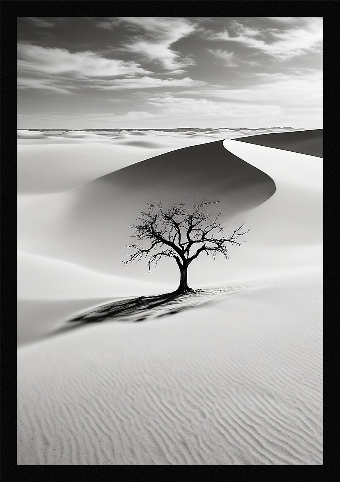 Bold Desert Dunes Framed Wall Art Poster Canvas Print Picture