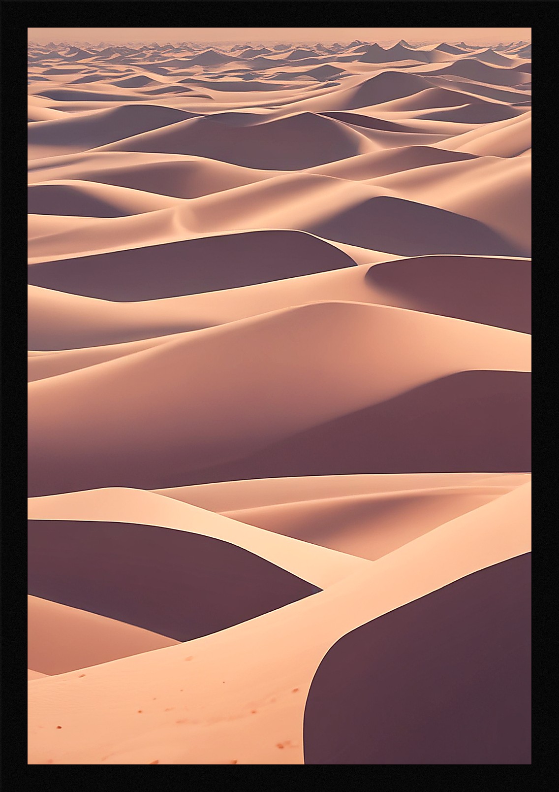 Dramatic Desert Dunes Framed Wall Art Poster Canvas Print Picture