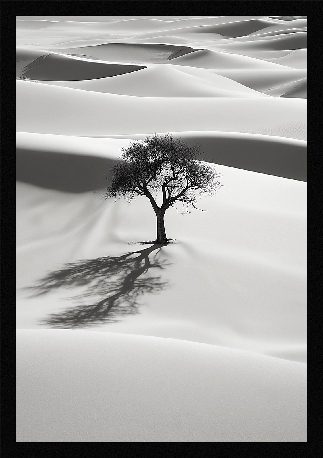 Bold Desert Dunes Framed Wall Art Poster Canvas Print Picture