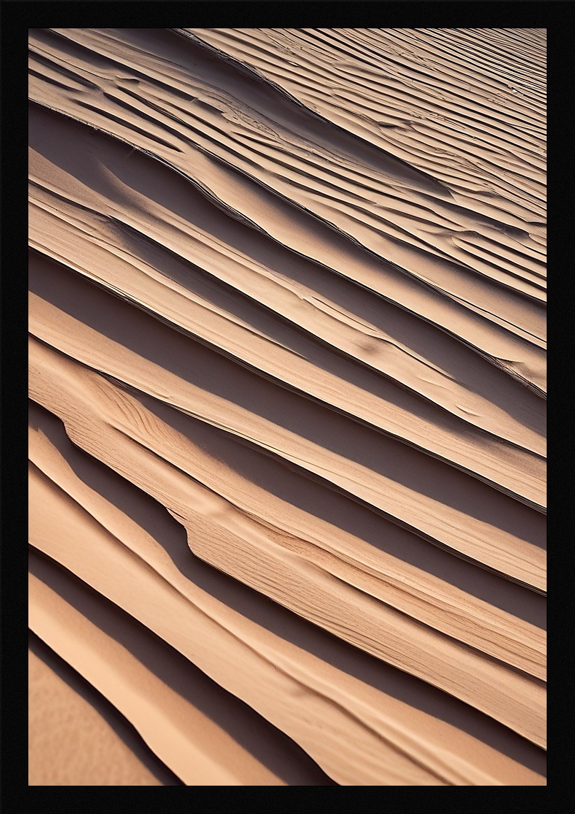Bold Desert Dunes Framed Wall Art Poster Canvas Print Picture