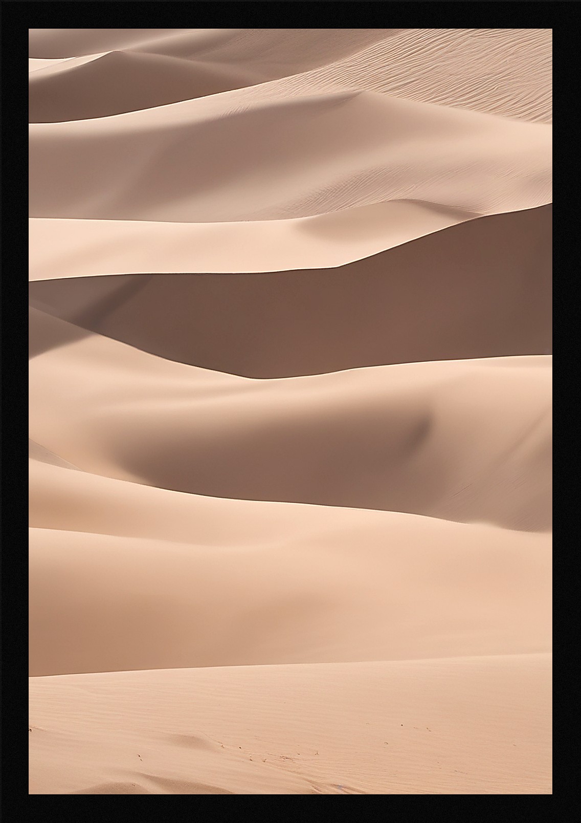 Bold Desert Dunes Framed Wall Art Poster Canvas Print Picture