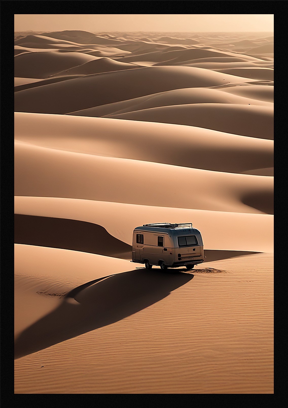 Dramatic Desert Dunes Framed Wall Art Poster Canvas Print Picture