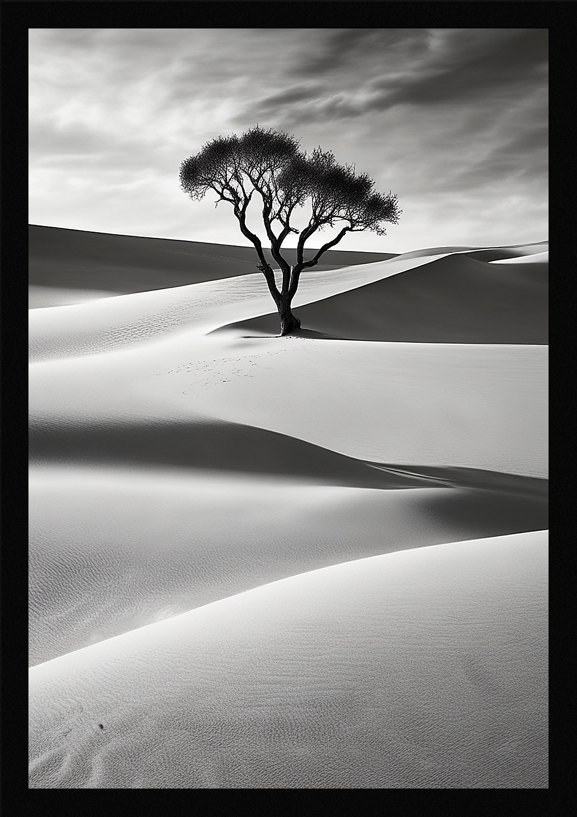 Bold Desert Dunes Framed Wall Art Poster Canvas Print Picture