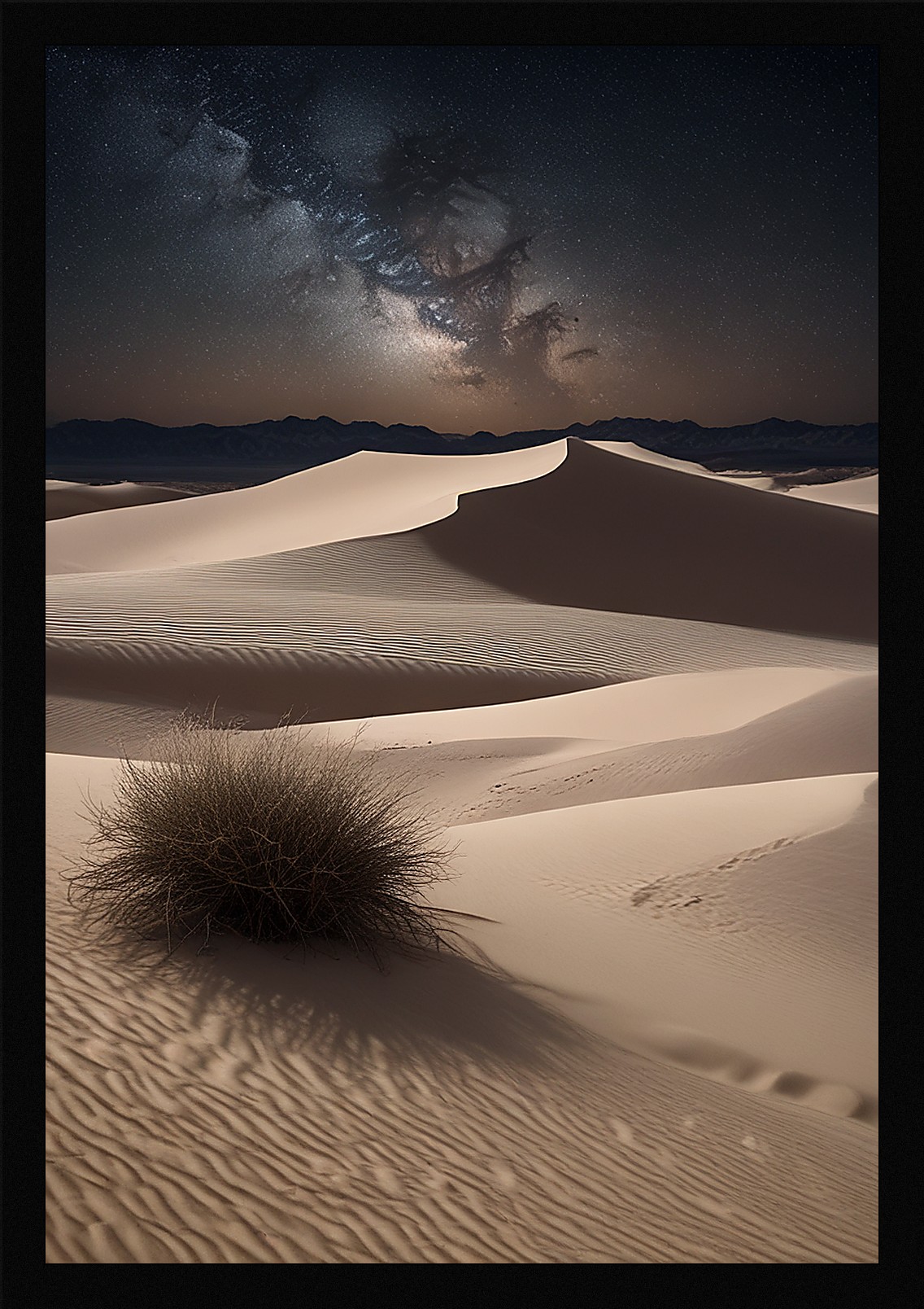Bold Desert Dunes Framed Wall Art Poster Canvas Print Picture