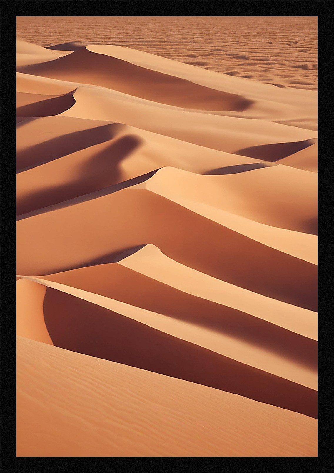 Dramatic Desert Dunes Framed Wall Art Poster Canvas Print Picture
