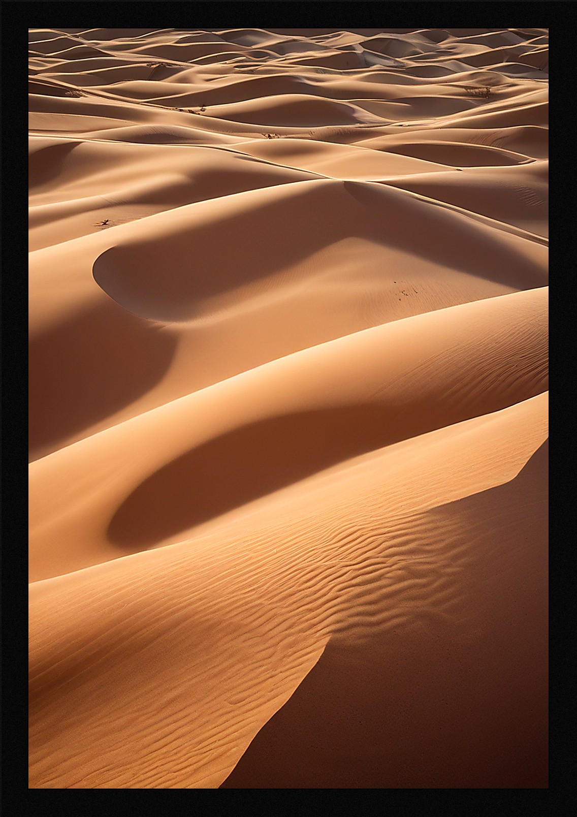 Bold Desert Dunes Framed Wall Art Poster Canvas Print Picture