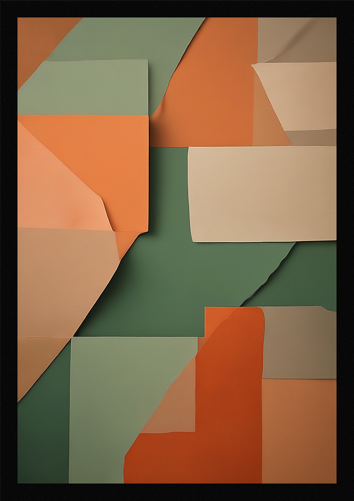 Bold Color Field Framed Wall Art Poster Canvas Print Picture