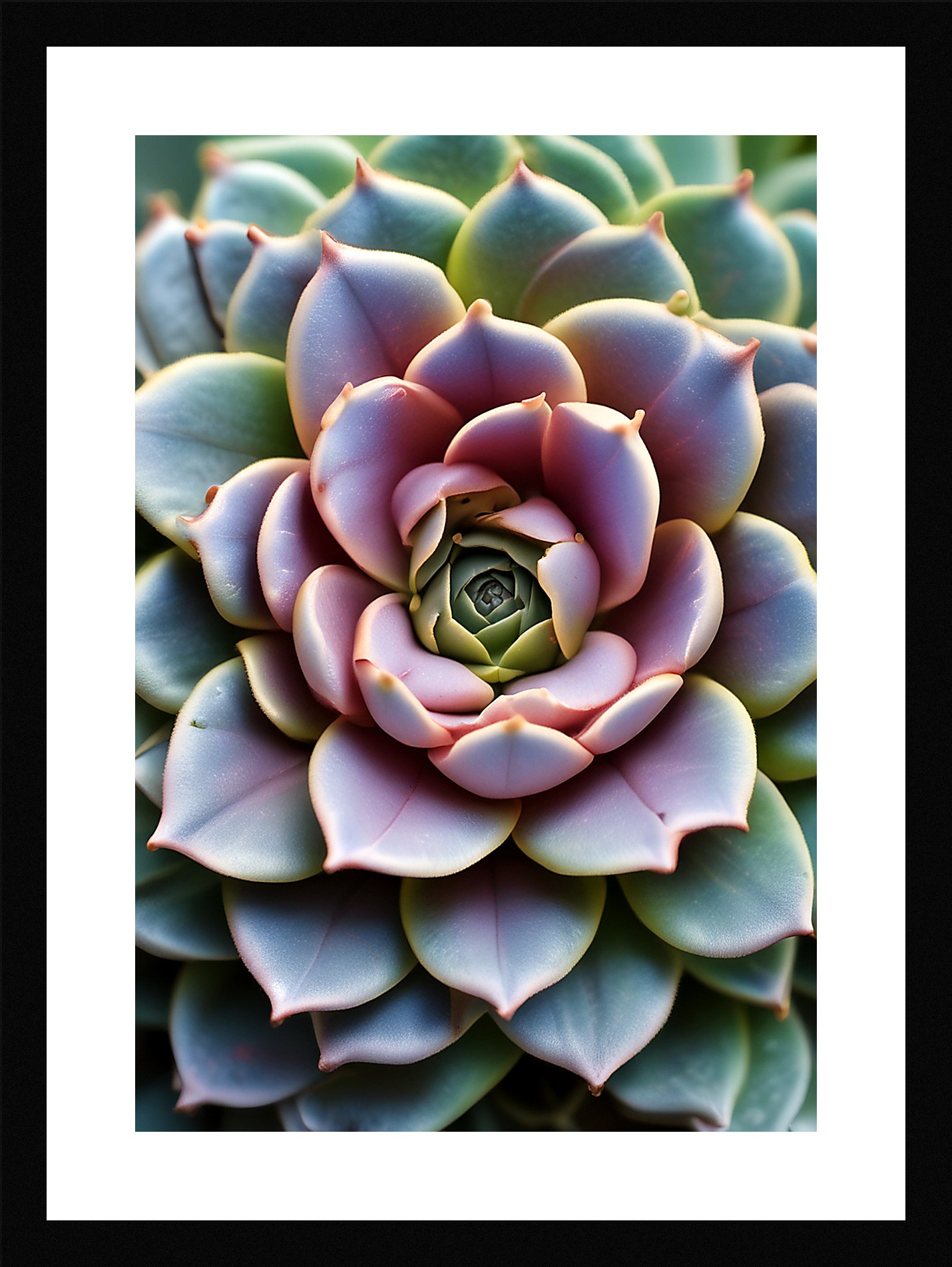 Modern Succulent Framed Wall Art Poster Canvas Print Picture