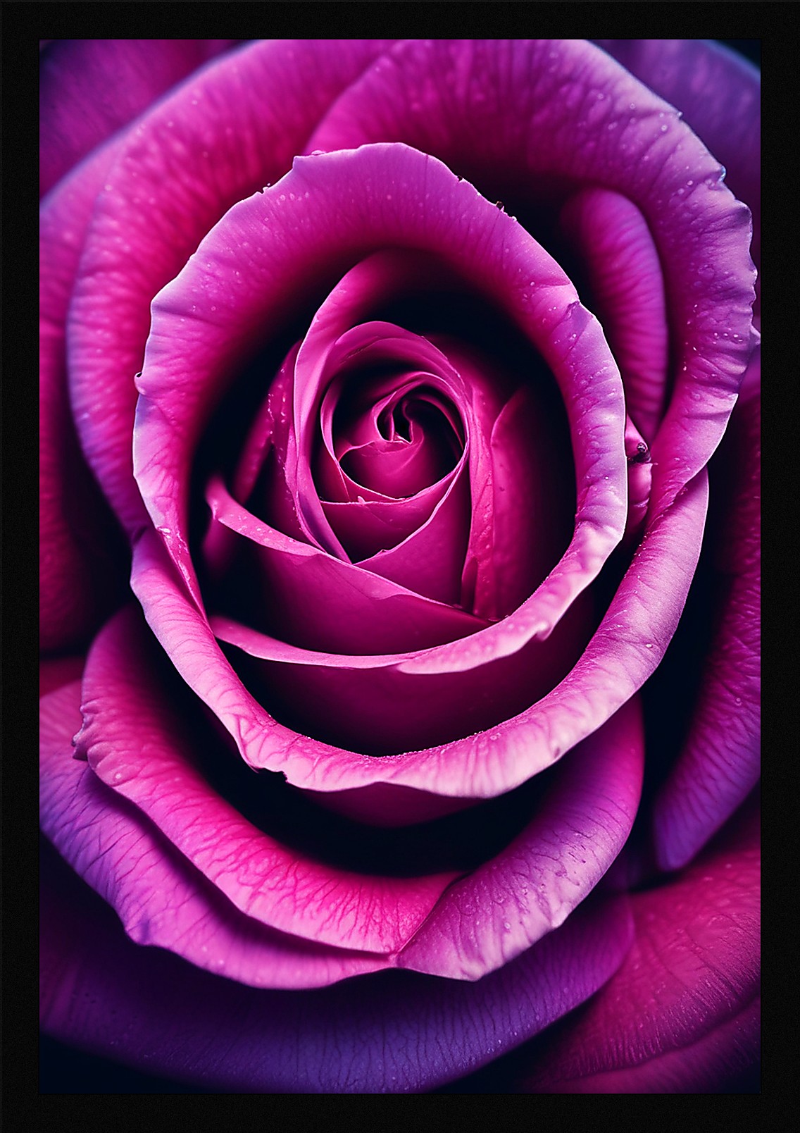 Moody Roses Framed Wall Art Poster Canvas Print Picture