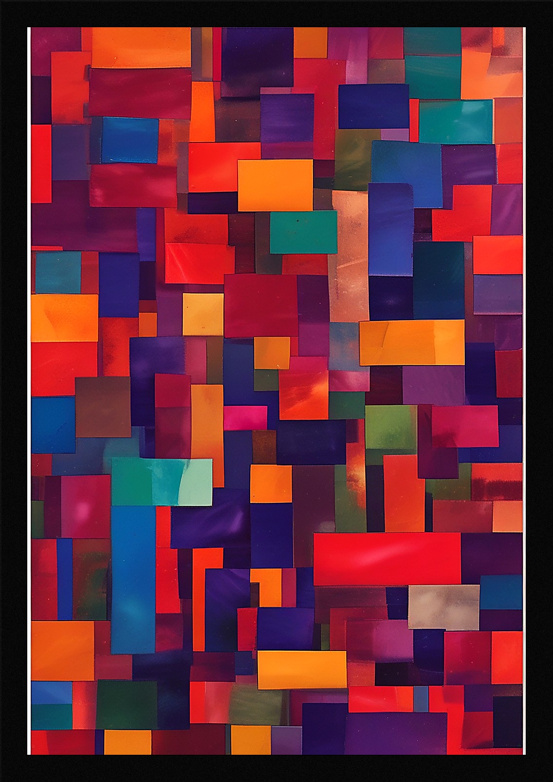 Bold Color Field Framed Wall Art Poster Canvas Print Picture