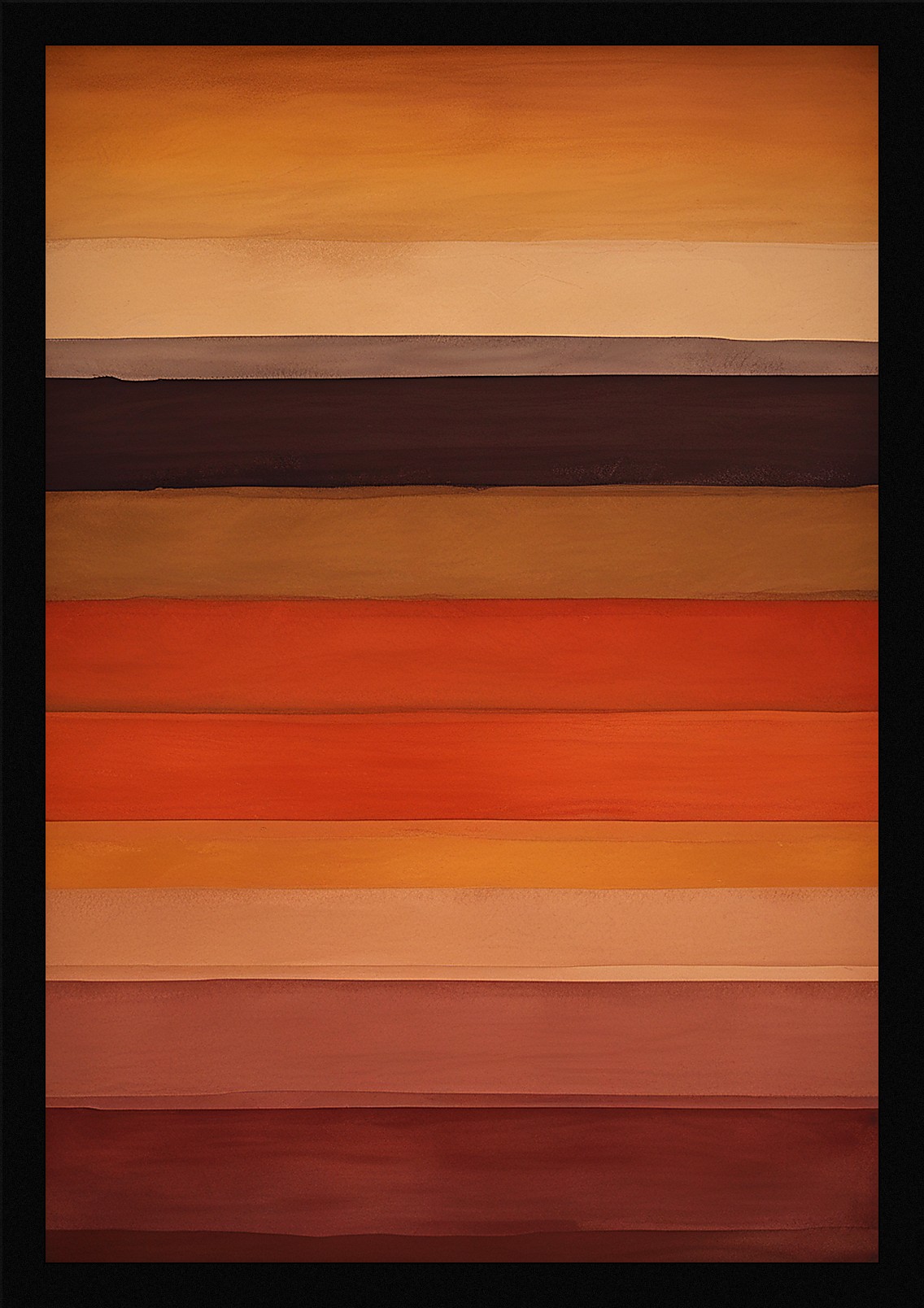 Bold Color Field Framed Wall Art Poster Canvas Print Picture