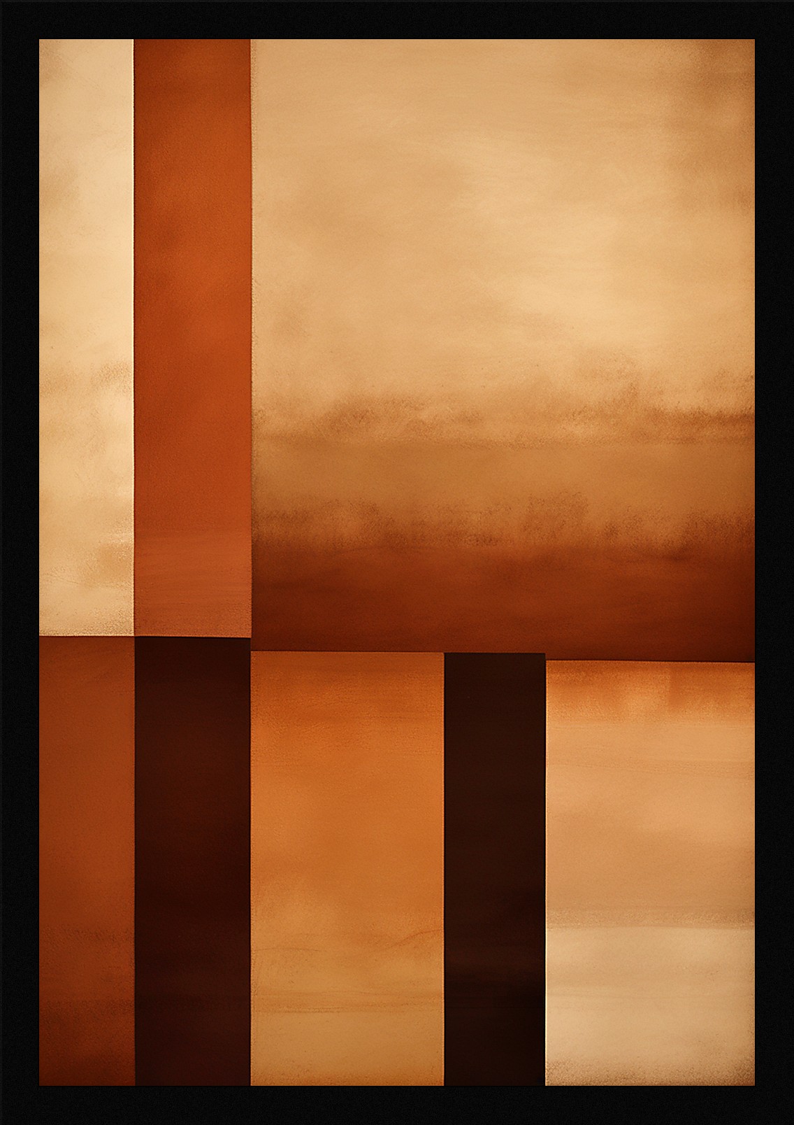 Bold Color Field Framed Wall Art Poster Canvas Print Picture