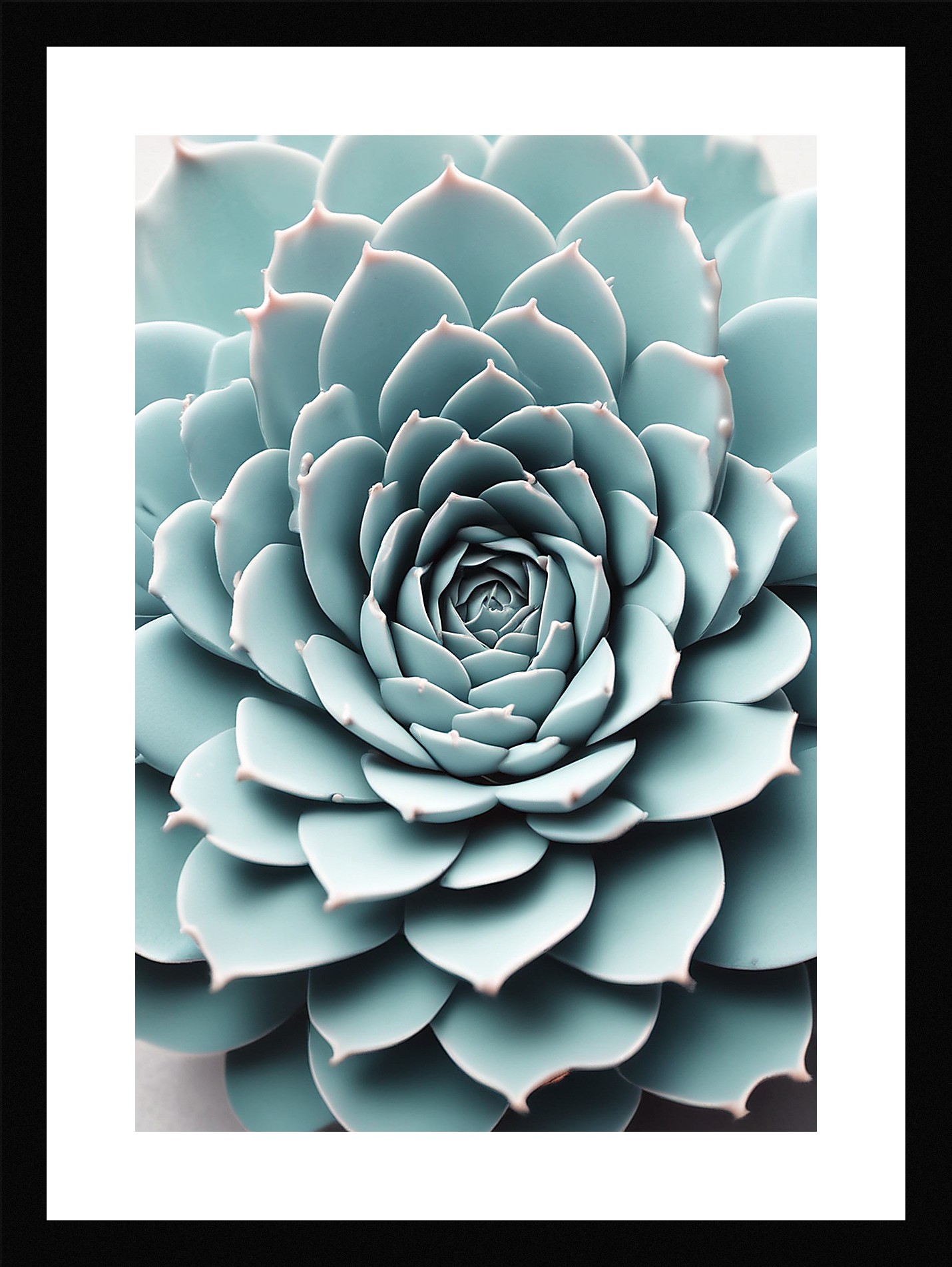 Modern Succulent Framed Wall Art Poster Canvas Print Picture
