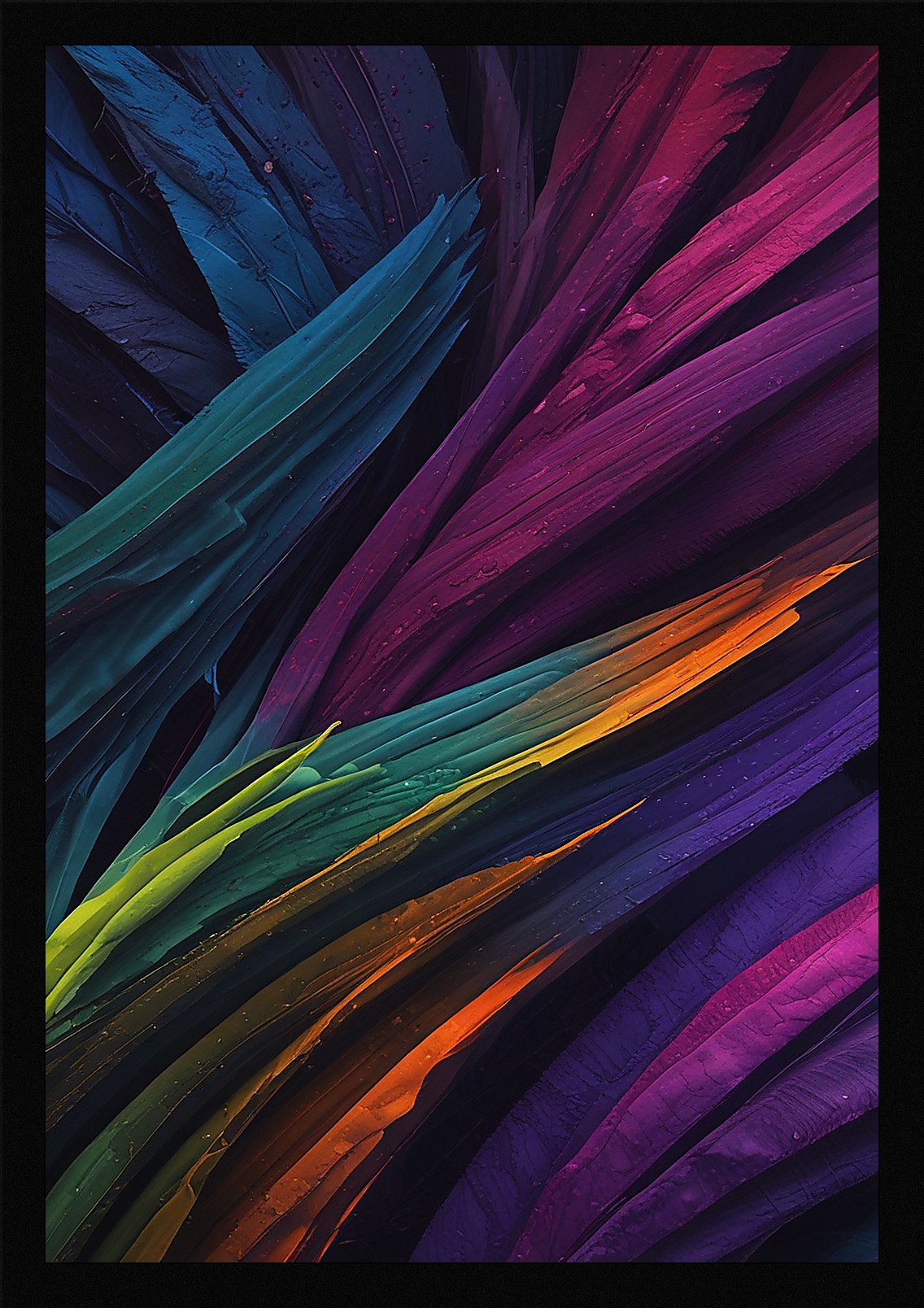 Bold Color Field Framed Wall Art Poster Canvas Print Picture