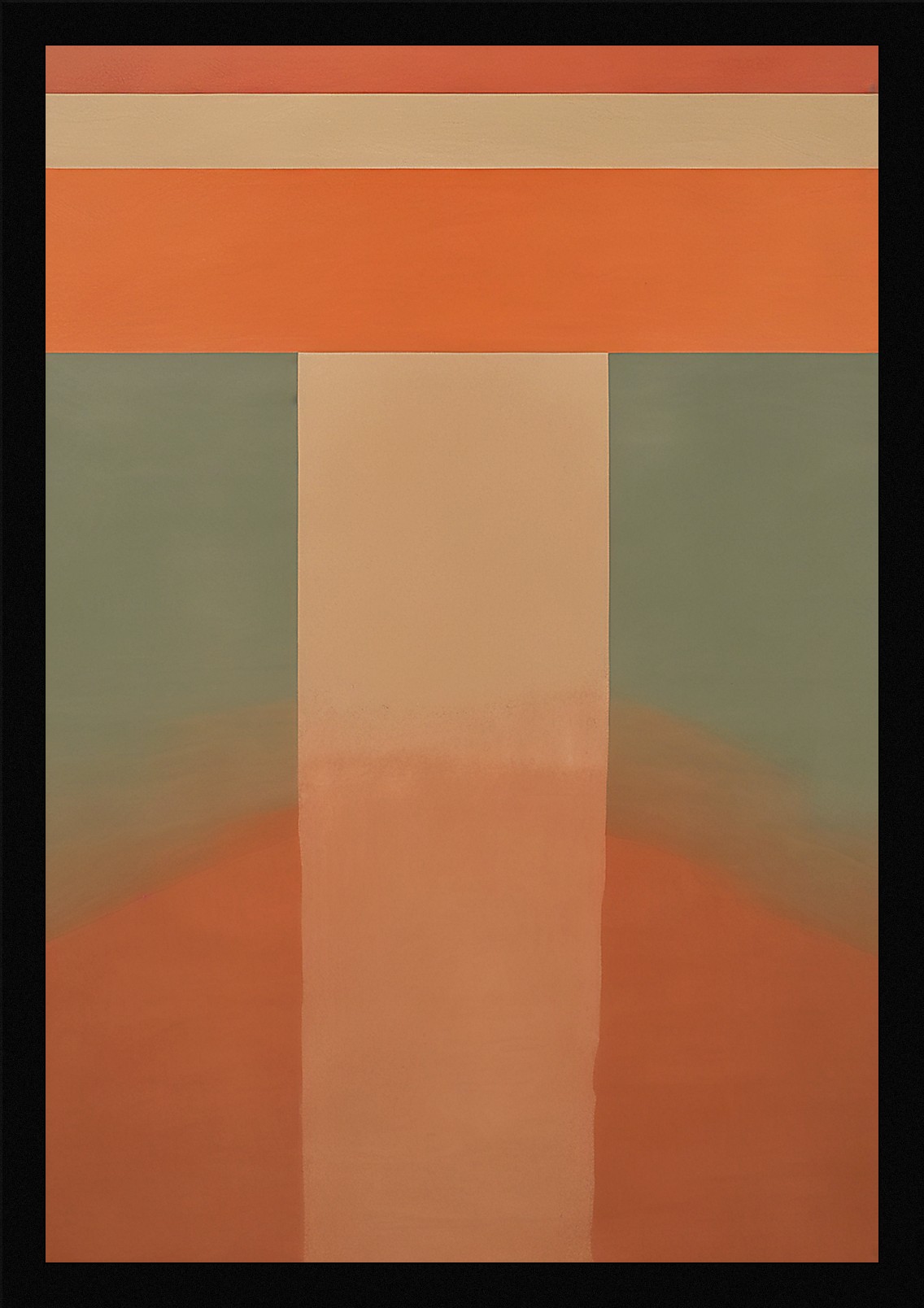 Bold Color Field Framed Wall Art Poster Canvas Print Picture
