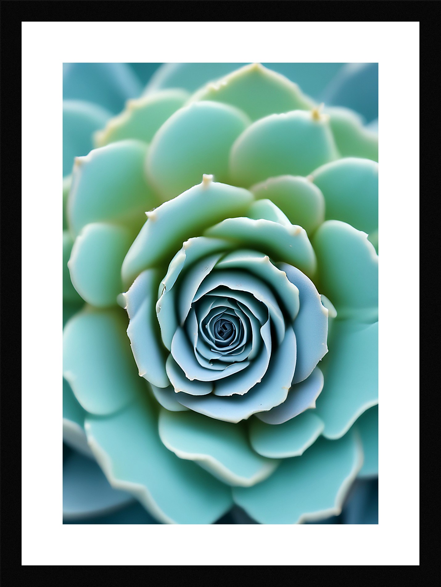 Modern Succulent Framed Wall Art Poster Canvas Print Picture
