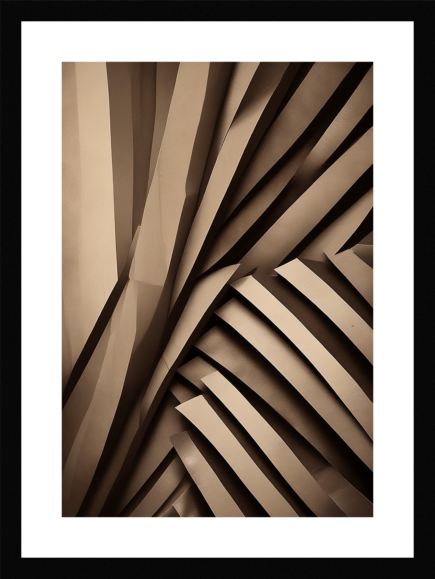 Moody Geometric Shapes Framed Wall Art Poster Canvas Print Picture